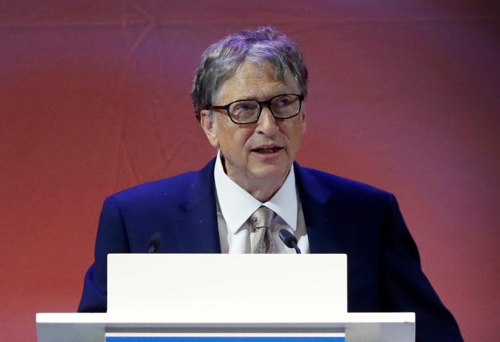 Microsoft Founder Bill Gates attends the 10th World Health Summit 2018 event in Berlin