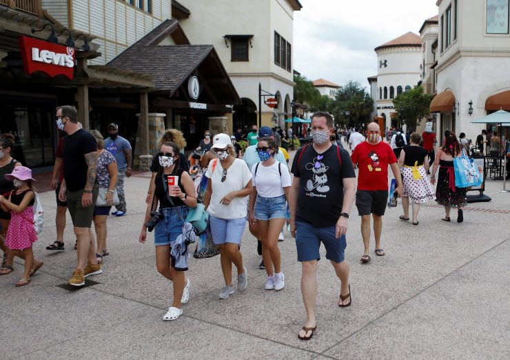 Mandatory Masks Mickey At A Distance As Walt Disney World Reopens