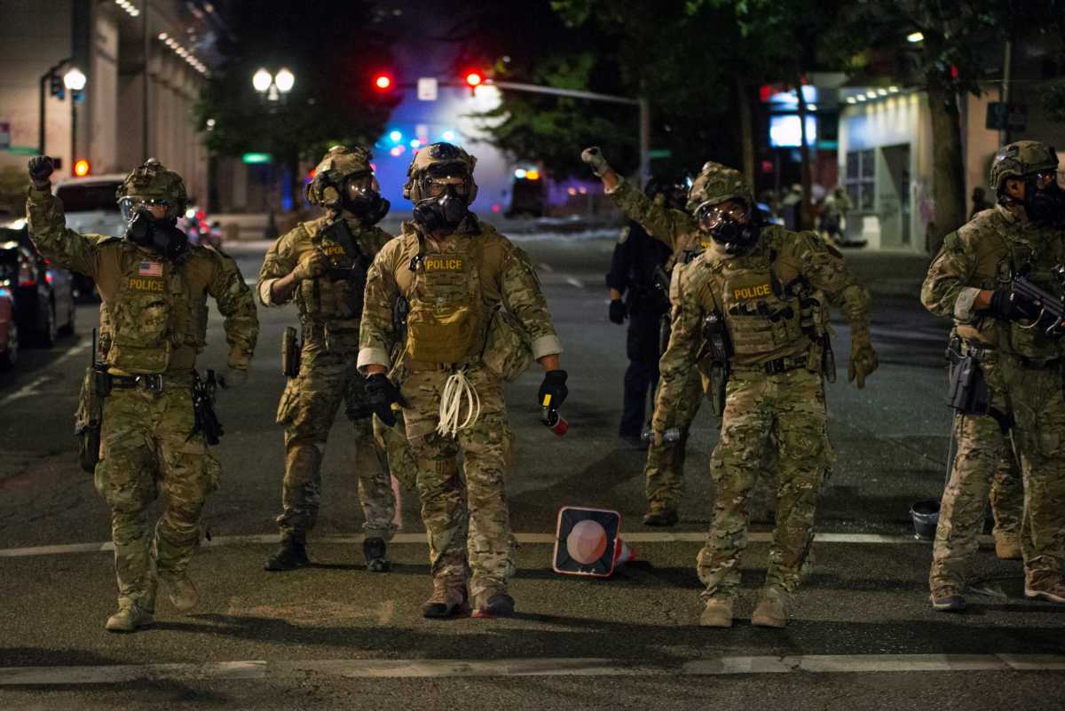 Protest against racial inequality in Portland