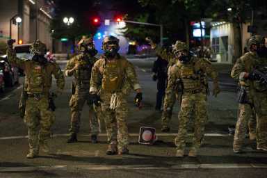 Protest against racial inequality in Portland