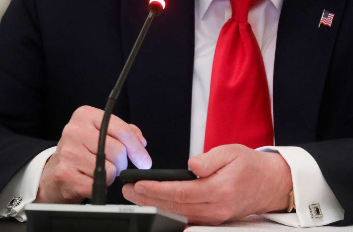 U.S. President Trump hosts roundtable discussion on the reopening of U.S. economy at the White House in Washington