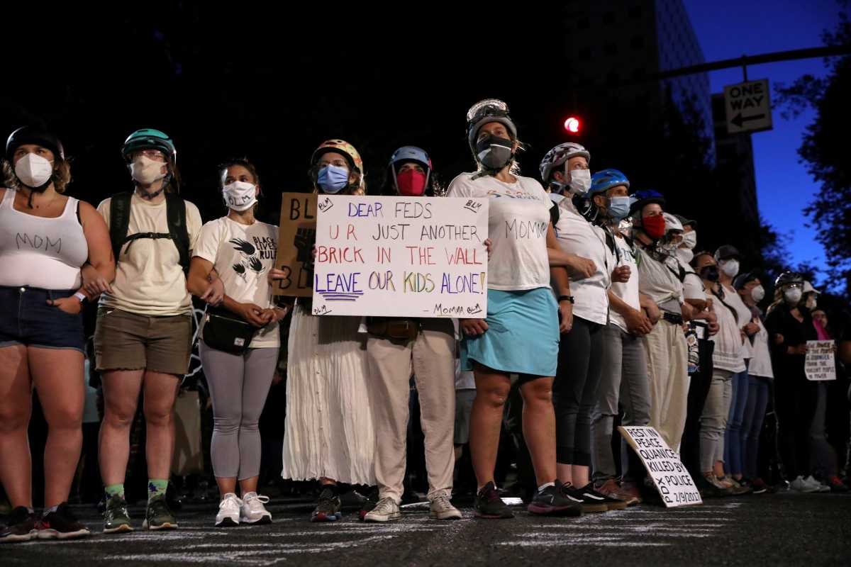 Protest against racial inequality in Portland