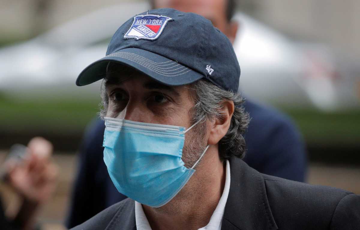 Michael Cohen arrives at his Manhattan apartment in New York City