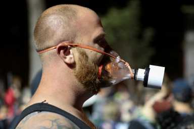 Protest against racial inequality in Portland