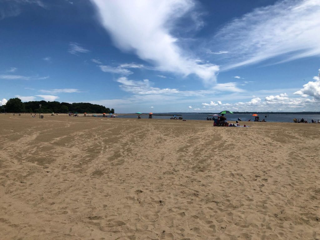 Social distancing in practice as Orchard Beach reopens to the public 4