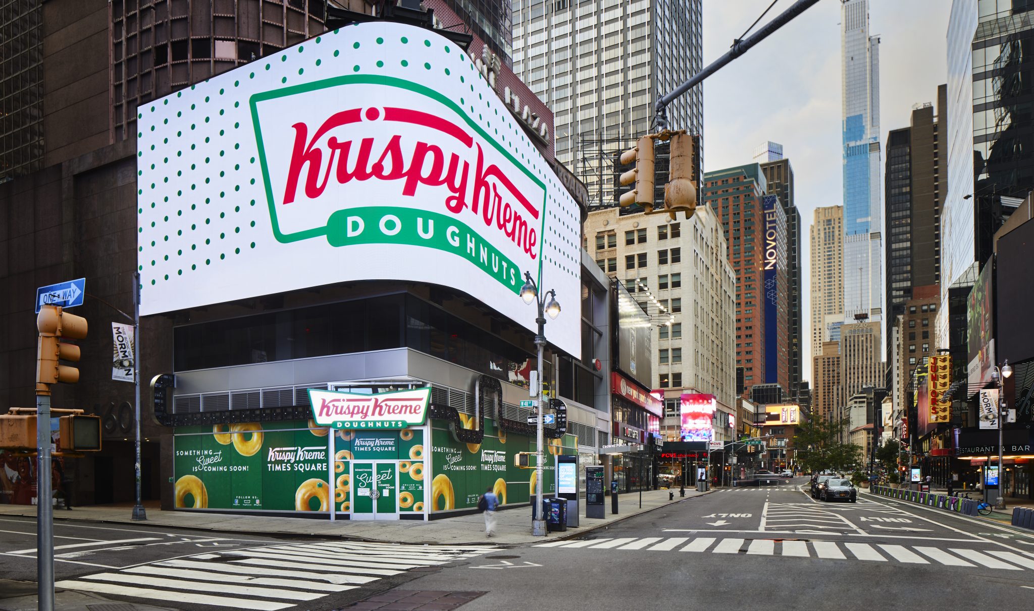New Krispy Kreme store with world’s largest hot light to open in Times