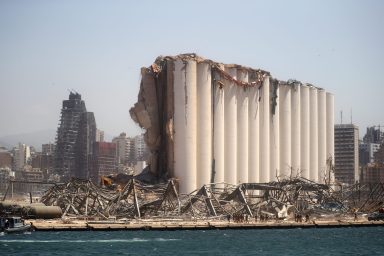 Aftermath of Tuesday’s blast in Beirut’s port area