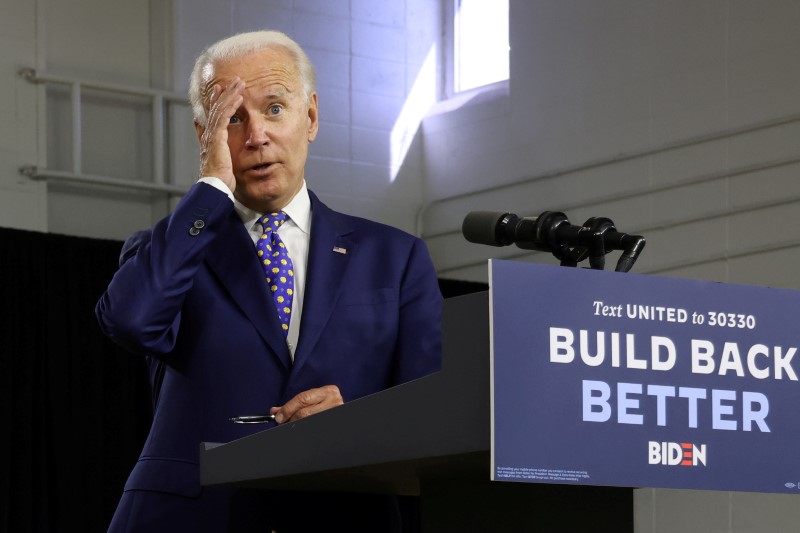 FILE PHOTO: FILE PHOTO: Democratic presidential candidate Joe Biden holds campaign event in Wilmington, Delaware