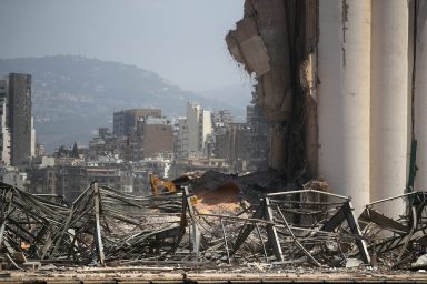 FILE PHOTO: Aftermath of Tuesday’s blast in Beirut’s port area