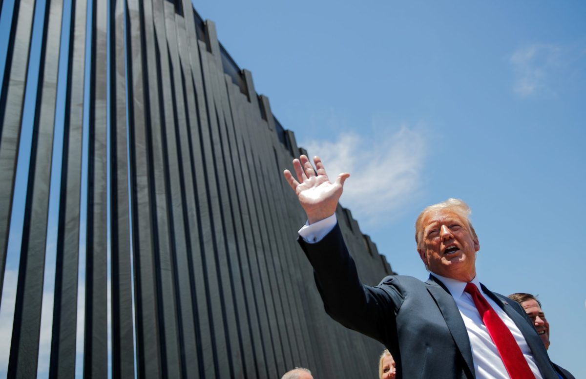 FILE PHOTO: U.S. President Trump visits the U.S.-Mexico border in San Luis, Arizona