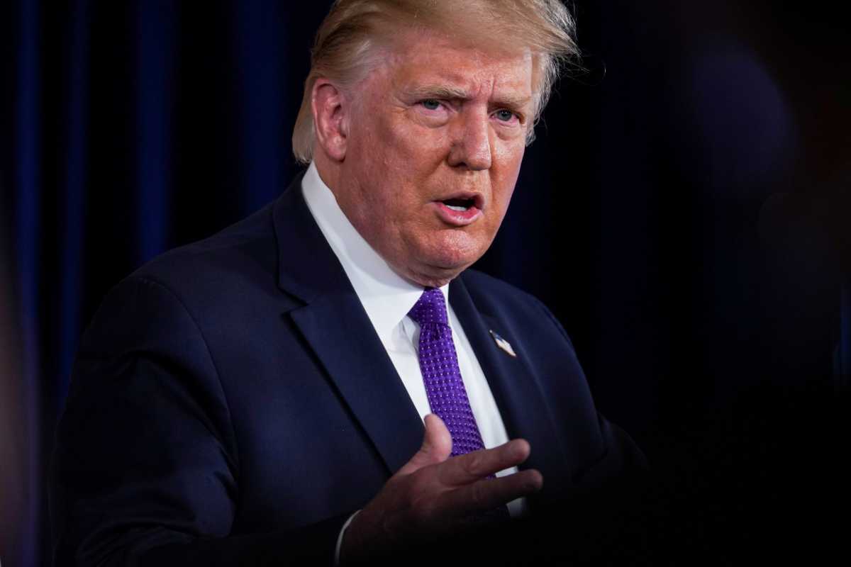 President Donald Trump Delivers Remarks at a Bedminster News Conference