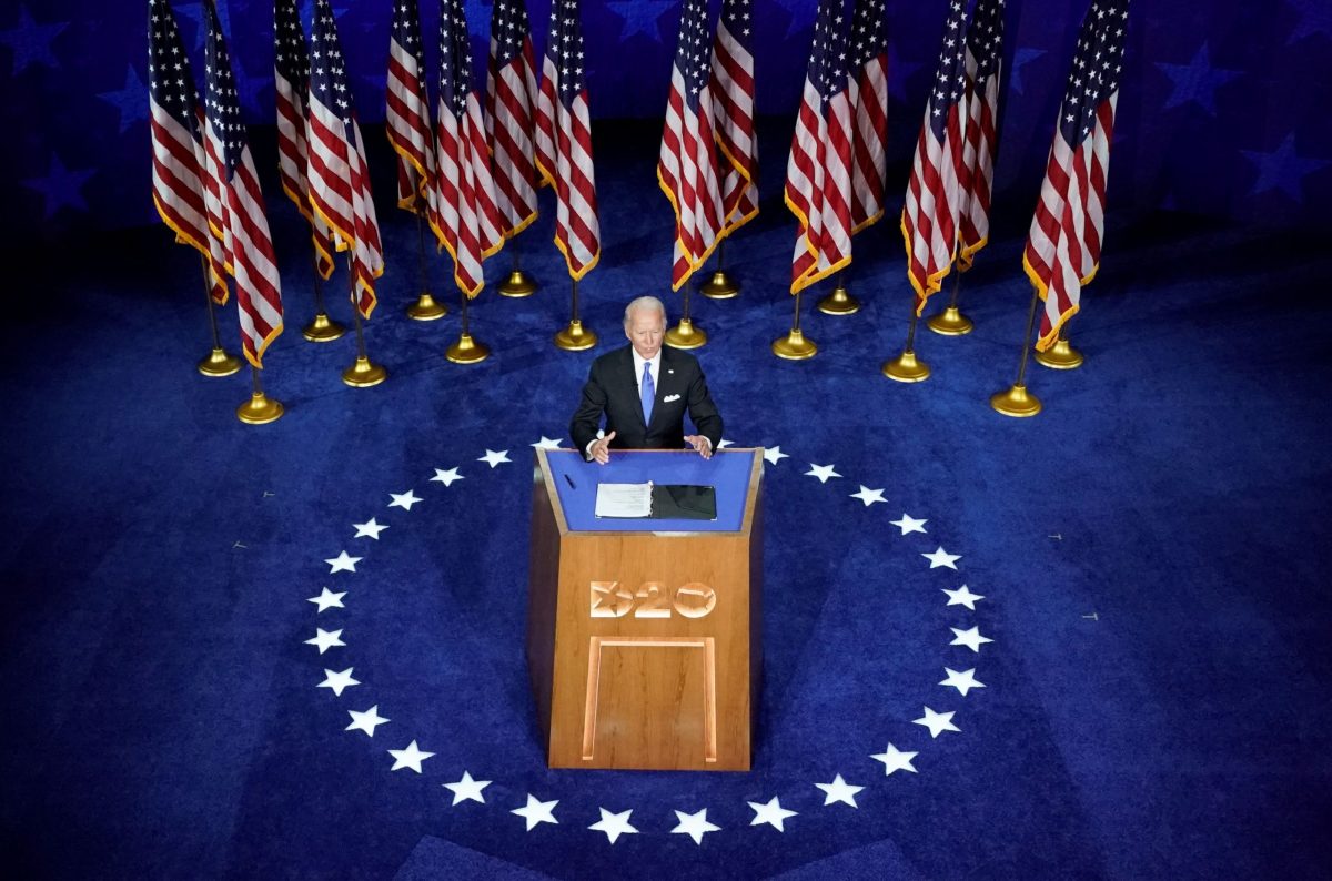 Joe Biden accepts the Democratic presidential nomination in Wilmington, Delaware