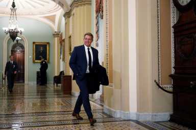 The United States Senate begins impeachment trial against U.S. President Donald Trump on Capitol Hill in Washington