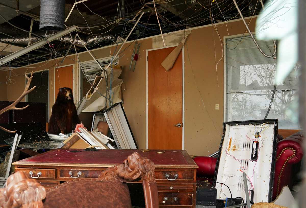 Aftermath of Hurricane Laura which passed through Texas and Louisiana coast