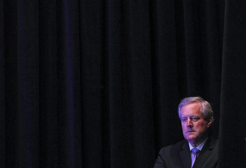 White House Chief of Staff Meadows attends Trump address to 2020 Council for National Policy meeting in Arlington, Virginia