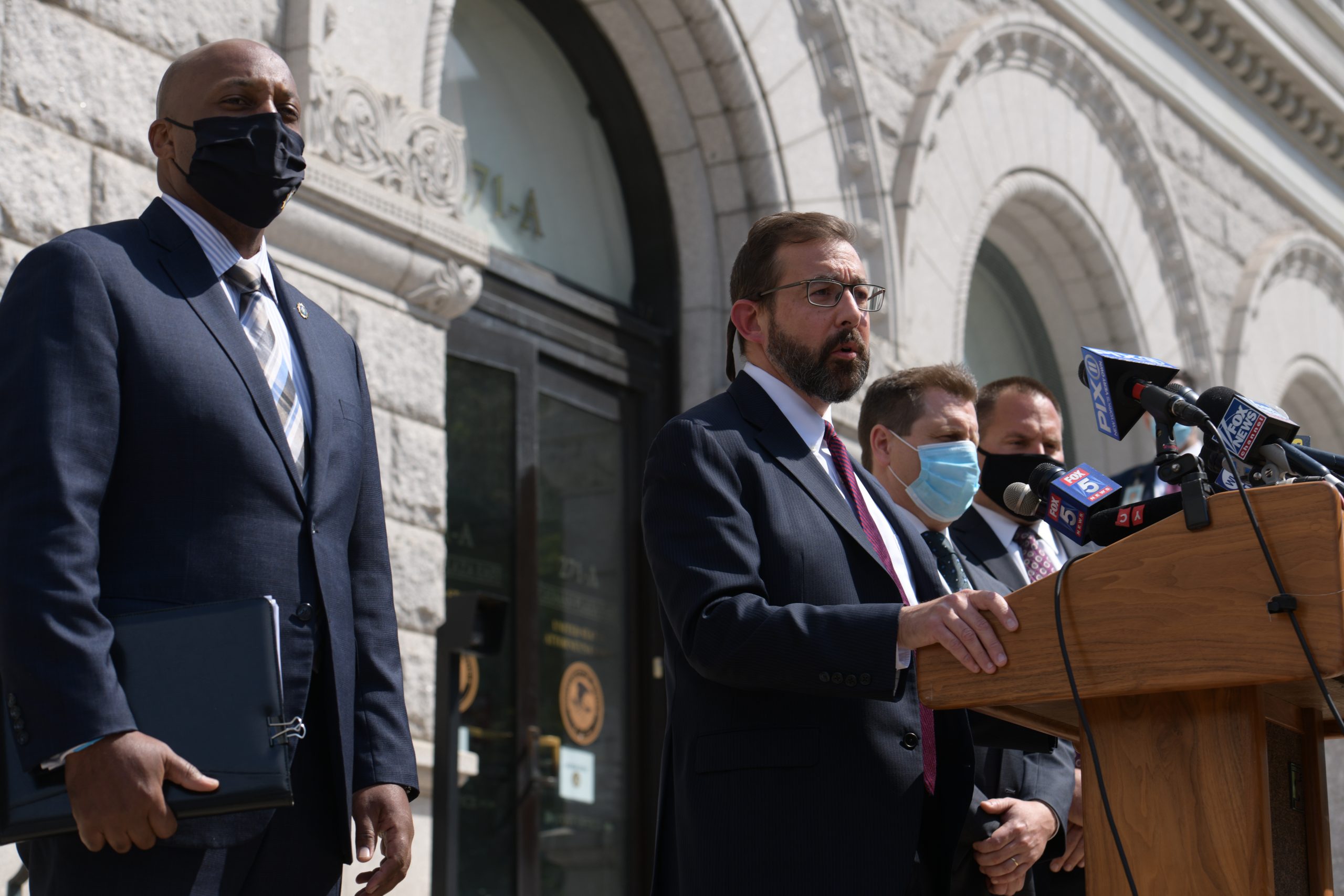 Two men arrested 18 years after killing of rapper Jam Master Jay in his Queens studio 2 Chief of detectives Rodney Harrison and Acting Eastern District US Attorney Seth DuCharme