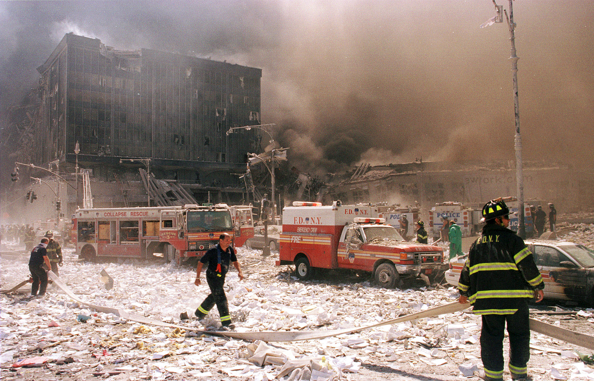 These images show horror and heroism in New York on 9/11, 19 years ago