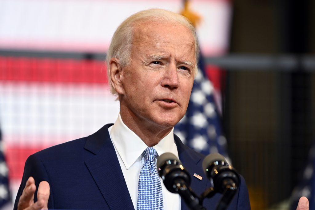 U.S. Democratic presidential nominee Joe Biden holds campaign event in Pittsburgh, Pennsylvania