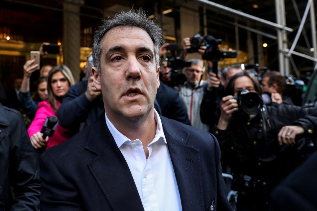 FILE PHOTO: Michael Cohen, a former lawyer for U.S. President Donald Trump leaves his apartment to report to prison in New York