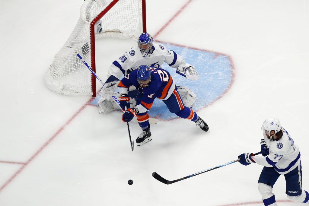 NHL: Stanley Cup Playoffs-Tampa Bay Lightning at New York Islanders