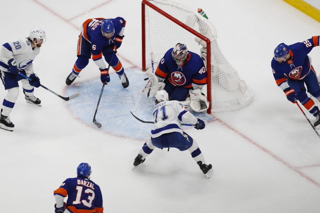 NHL: Stanley Cup Playoffs-Tampa Bay Lightning at New York Islanders