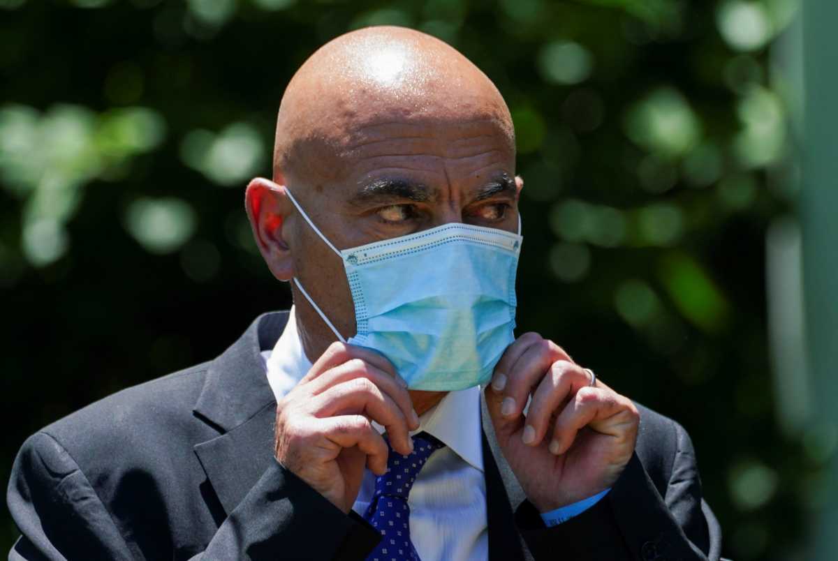 U.S. President Trump holds coronavirus response event in the Rose Garden at the White House in Washington