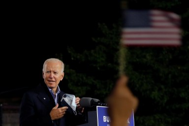 U.S. Democratic presidential candidate and former Vice President Joe Biden campaigns in Johnstown