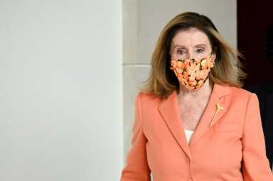 U.S. House Speaker Pelosi departs a news conference on Capitol Hill in Washington