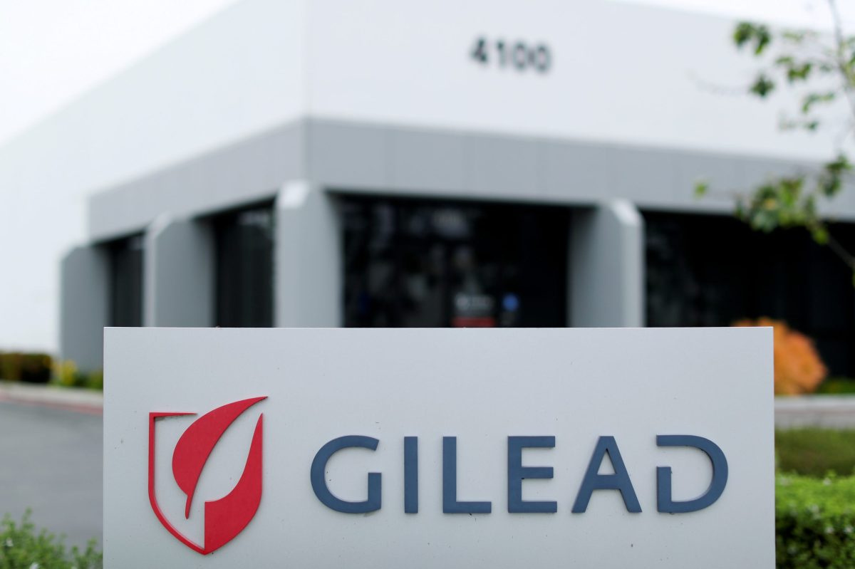 FILE PHOTO: Gilead Sciences Inc pharmaceutical company is seen during the outbreak of the coronavirus disease (COVID-19)