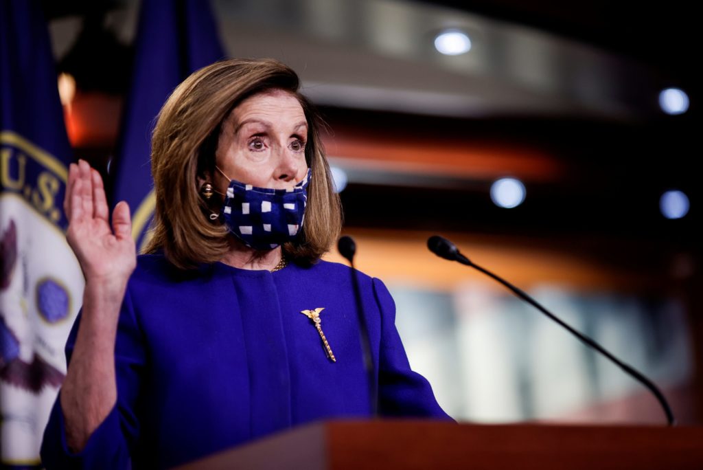House Speaker Nancy Pelosi introduces legislation to create 25th Amendment commission during news conference on Capitol Hill in Washington