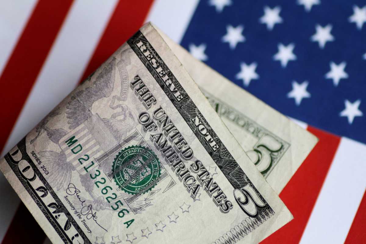 Illustration photo of a U.S. five dollar note