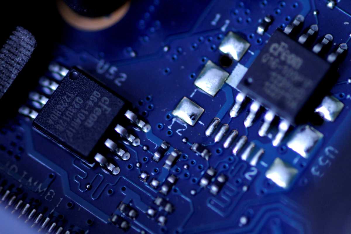 FILE PHOTO: Illustration photo of a computer’s motherboard