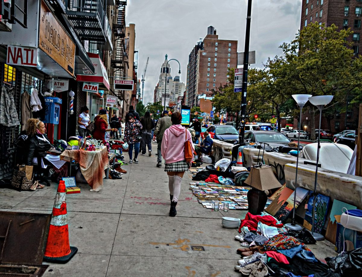 Passing through the junk market along East 14th Street and Avenue A.