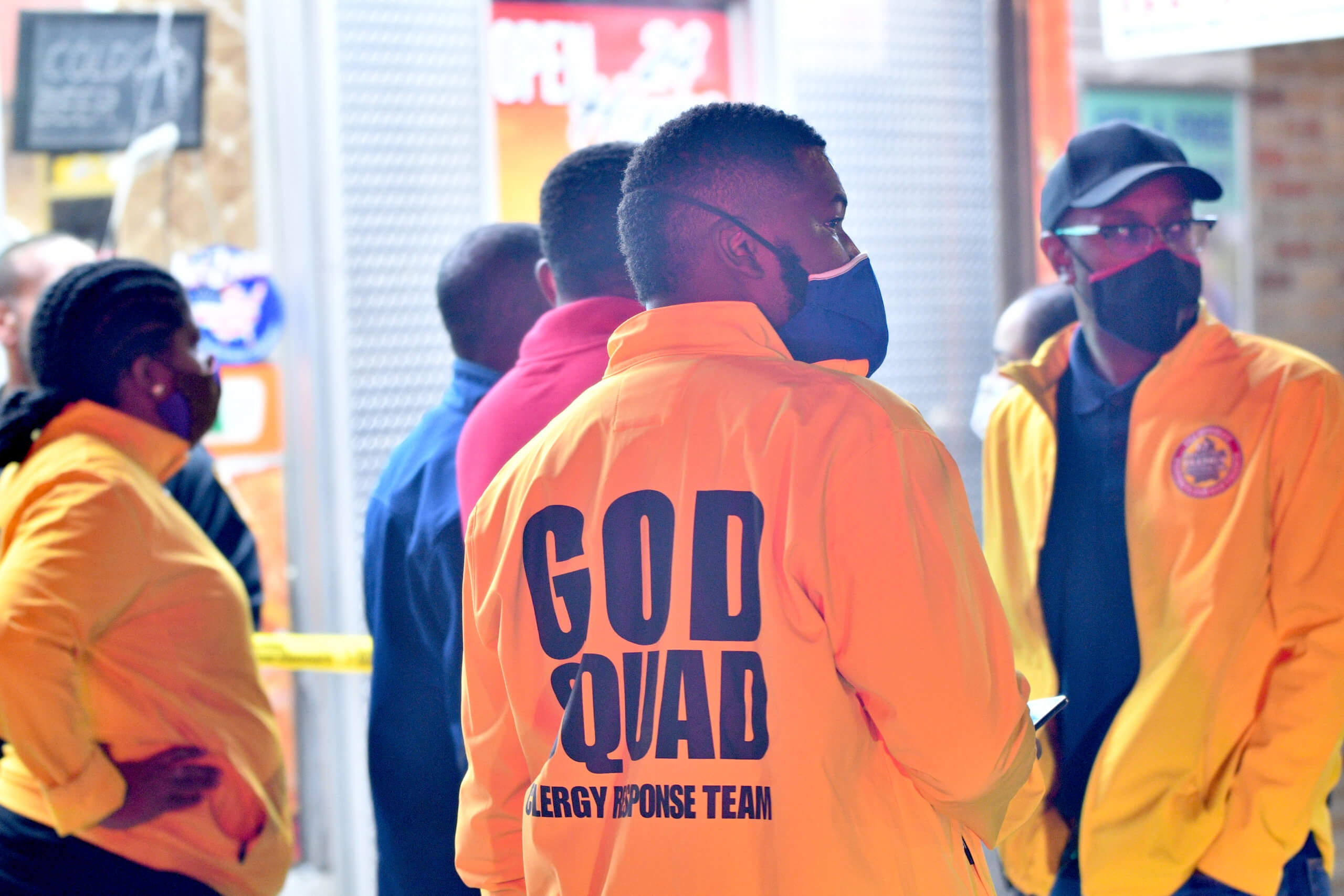 NYC SHOOTINGS: Eight take bullets in Brooklyn, Queens and Manhattan assaults 2 God Squad Clergy Response team at the scene of a triple shooting on East 49 Street