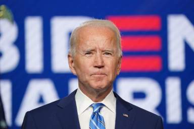Democratic U.S. presidential nominee Biden speaks about 2020 the presidential election in Wilmington, Delaware