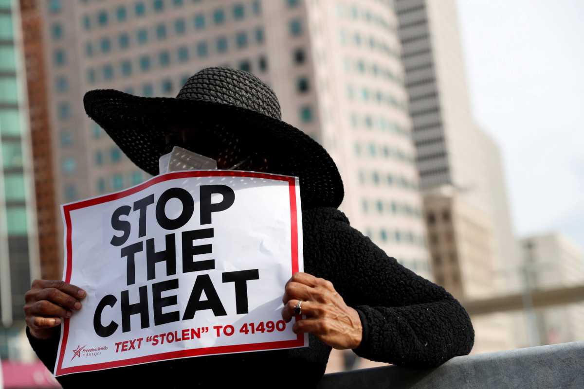Protest following the 2020 U.S. presidential election, in Detroit