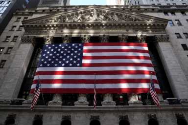 The New York Stock Exchange is pictured