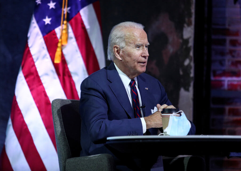FILE PHOTO: U.S. President-elect Joe Biden attends briefing on national security in Wilmington, Delaware