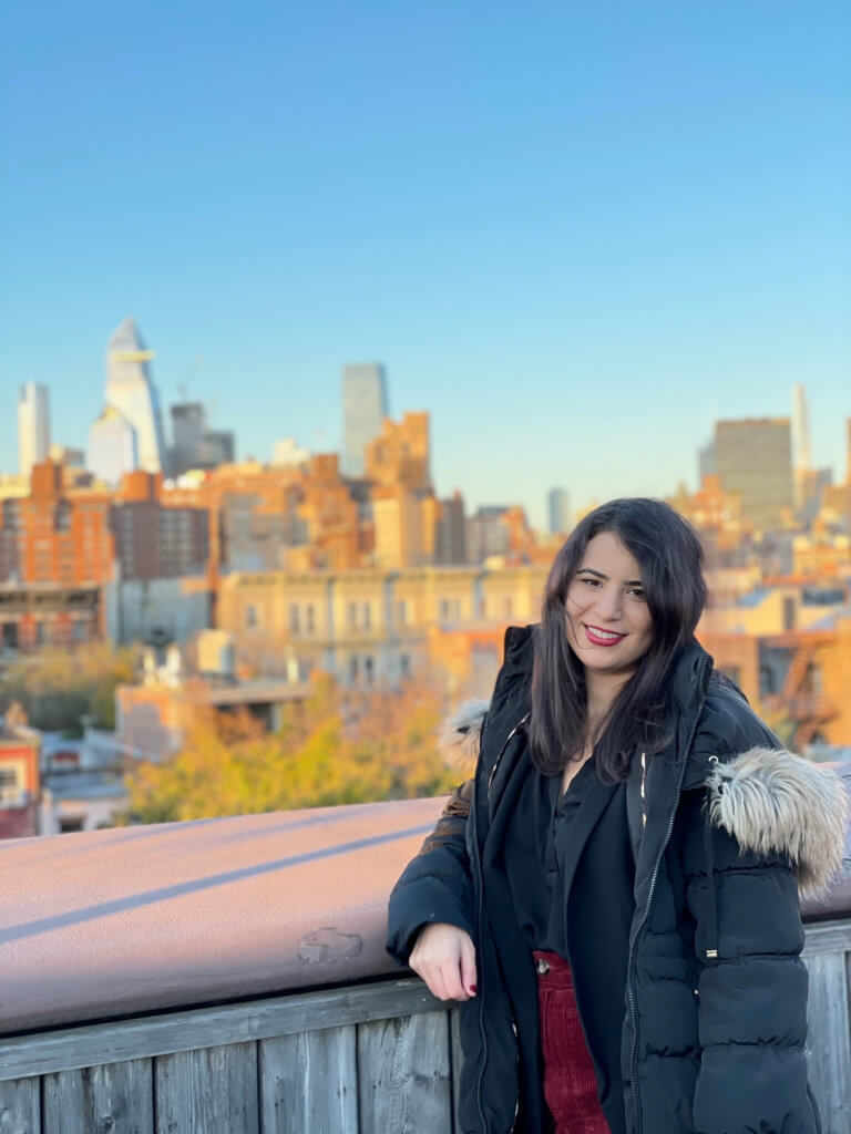 Entrepreneur and songwriter Arianna O’Dell poses for a picture in New York City