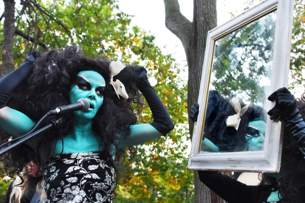 Kembra Pfahler in a reflective mood.