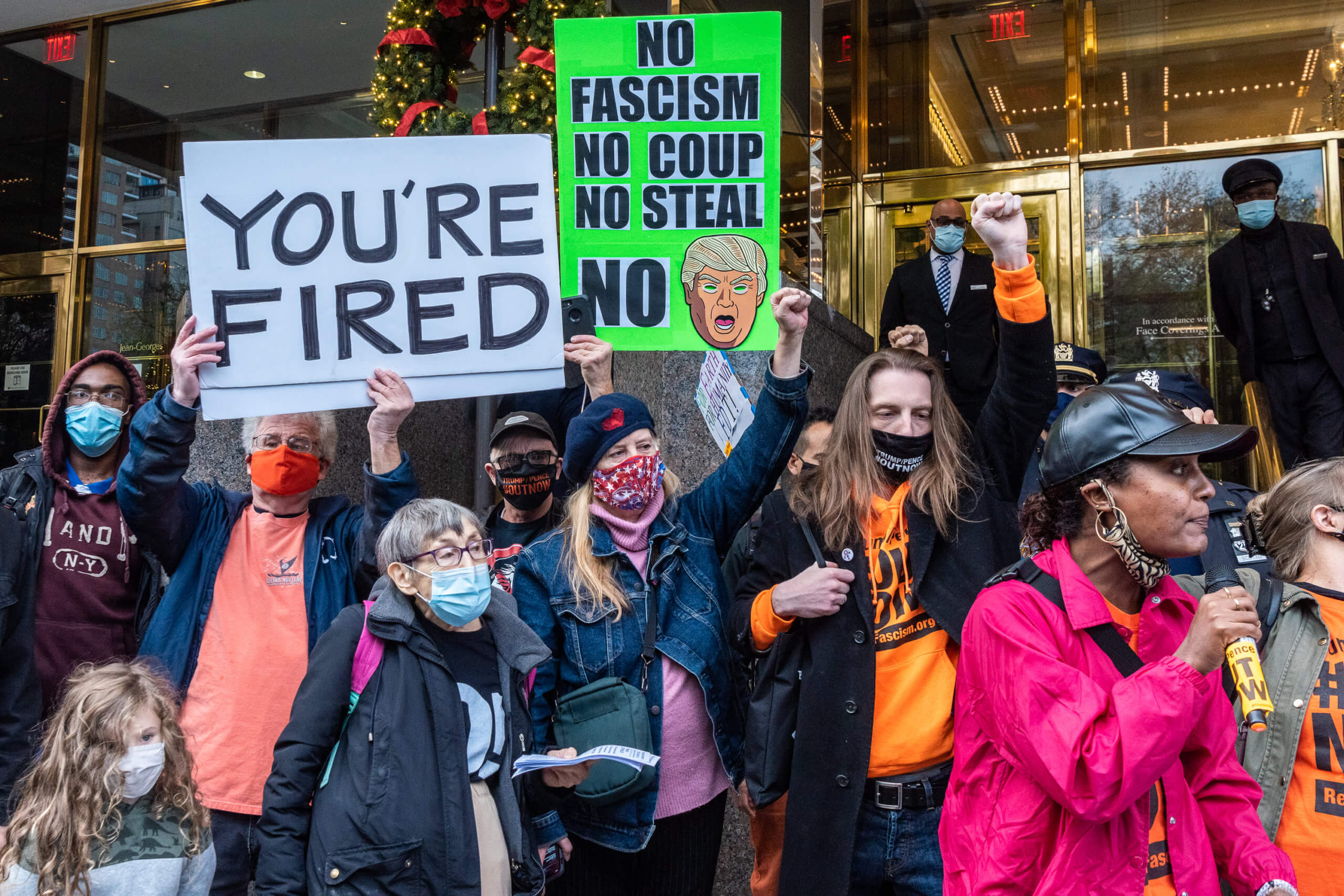 'Time to go': Protesters in Midtown leave bodybags at Trump properties while demanding start of transition 2