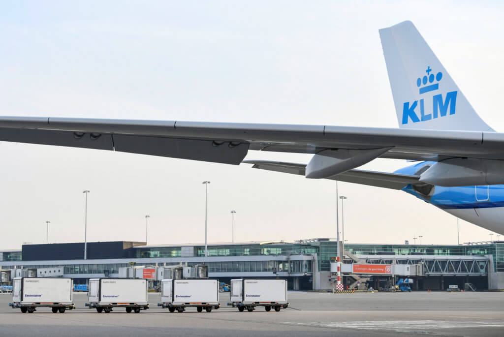 FILE PHOTO: Cool boxes are seen at Amsterdam’s Schiphol Airport