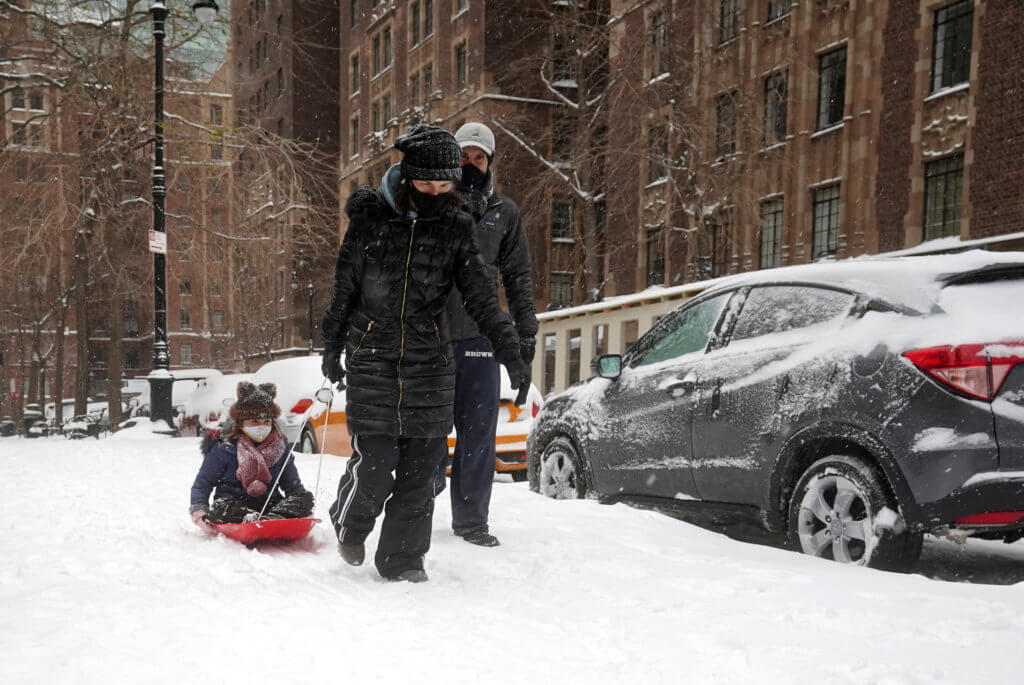 Nor’easter storm in New York City