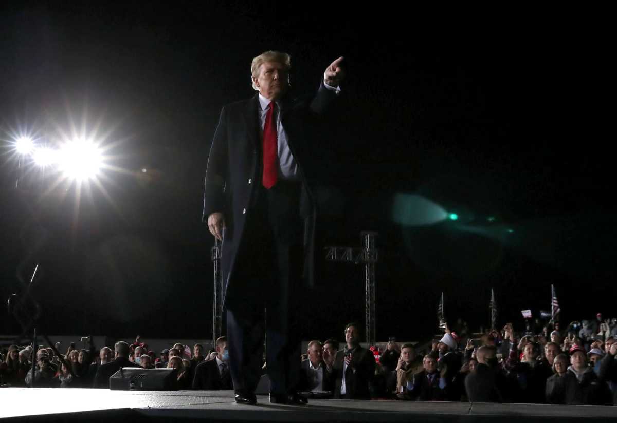 FILE PHOTO: President Trump holds campaign rally in Dalton, Georgia