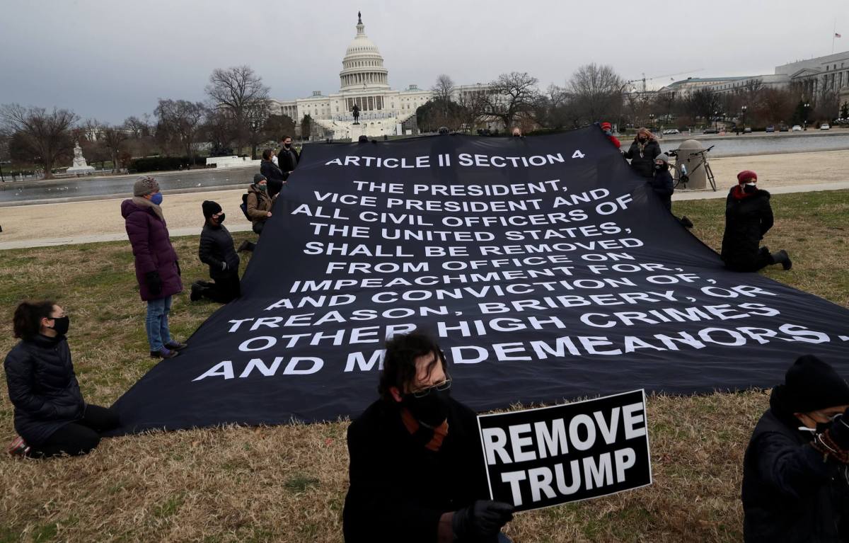 Demonstrators gather near  U.S. Capitol in Washington