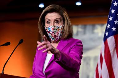 FILE PHOTO: U.S. House Speaker Nancy Pelosi holds news conference at U.S. Capitol a day after violent protests in Washington