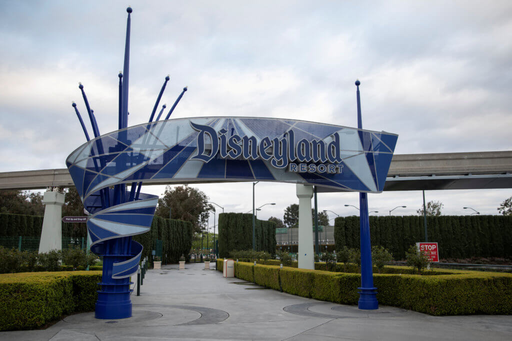 FILE PHOTO: Walt Disney Co’s  Disneyland and California Adventure theme parks in Southern California are now closed due to the global outbreak of coronavirus in Anaheim, California