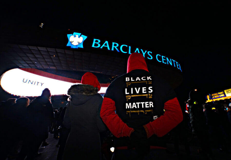 Protesters in Brooklyn gather at Barclays Center to call for Trump's removal 4