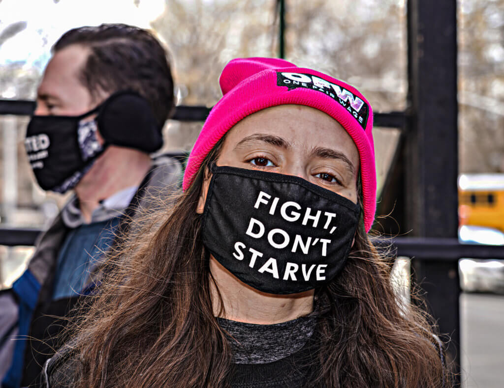 Restaurant workers celebrate Biden-Harris inauguration, hold them to campaign promises 3