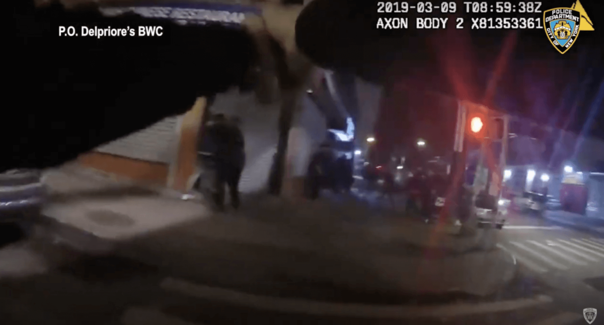 Footage from NYPD body cam shows 2019